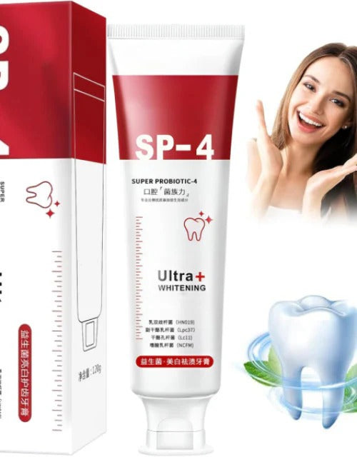 Dentifricio Sp-4 Breath, sbiancante & Dentifricio smacchiatore (confezione da 2)