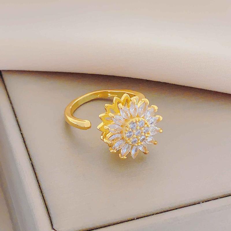 Prsten od suncokreta koji se vrti za ublažavanje tjeskobe - savršen dar za prijateljstvo i obitelj