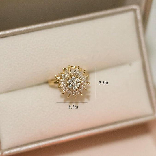 Prsten od suncokreta koji se vrti za ublažavanje tjeskobe - savršen dar za prijateljstvo i obitelj