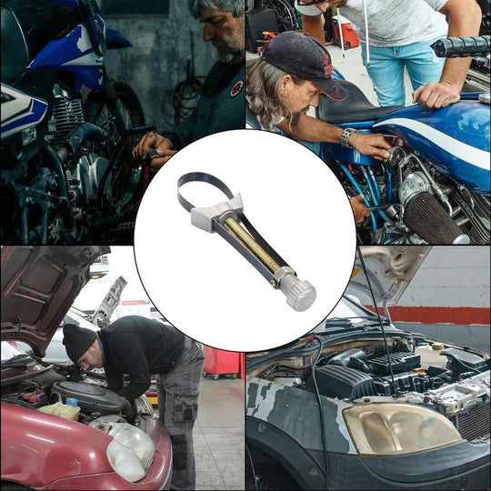 🔥USA NEW Auto Car Diameter Adjustable Oil Filter Removal Strap Wrench Tool