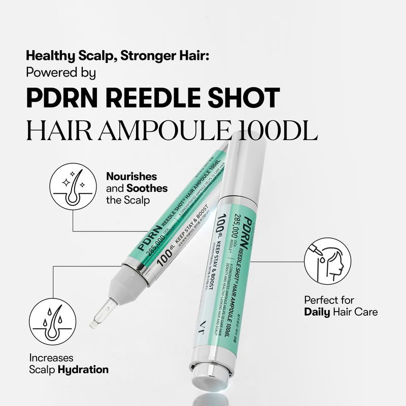 [VT Cosmetics] PDRN Reedle Shot Hair Ampoule 100dl 15ml | Creșterea părului ser fiole pentru tratamentul căderii părului