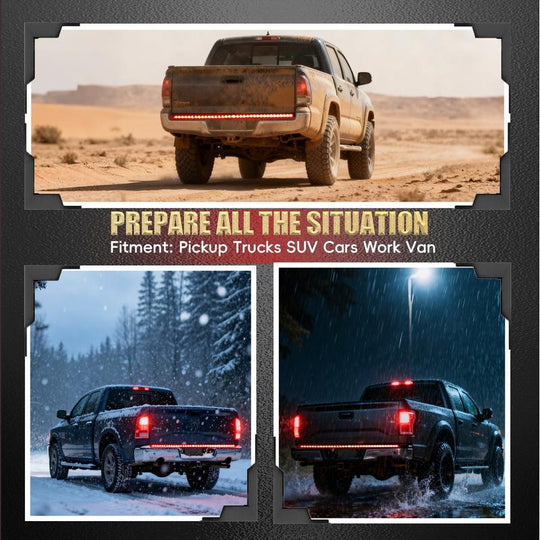 Tira de barra de luces LED para portón trasero de 60 pulgadas