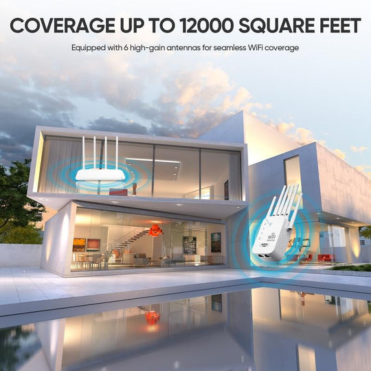 🔥📶WiFi jelerősítő 6 antennával, erős jellel🚀⚡