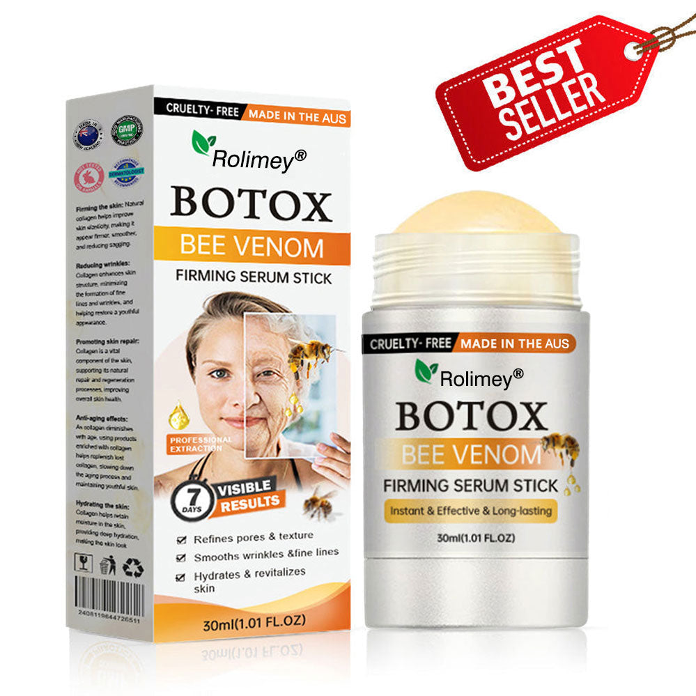 🧑‍⚕️𝑶𝒇𝒇𝒊𝒄𝒊𝒂𝒍 𝑺𝒕𝒐𝒓𝒆 | 𝐑𝐨𝐥𝐢𝐦𝐞𝐲® Botox Bee Venom Firming Serum Stick - Targets Sagging Skin & Wrinkles All Over Body with Advanced Peptide Technology, Visible Results in 3 Days (⏳LAST DAY 40% OFF)