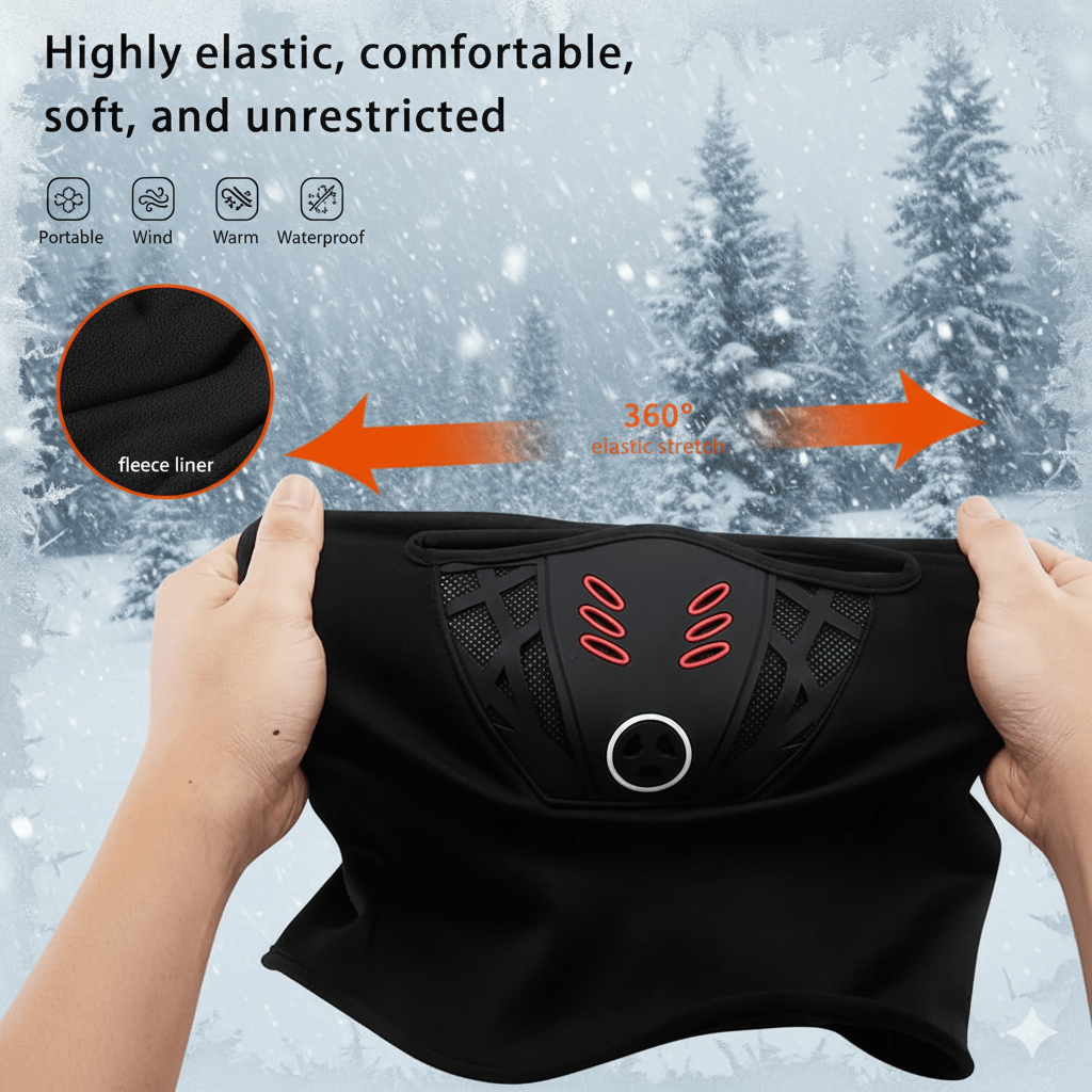 🔥Celoobličejová maska ​​Winter Rider Warm Anti-Haze