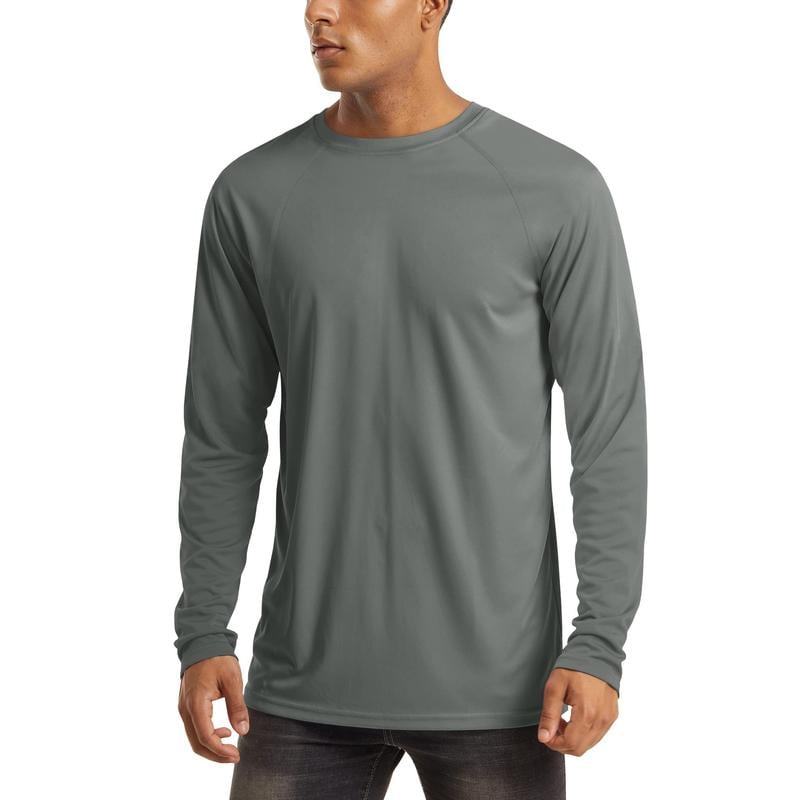 🏆70K+ Sold⚡ Men’s UPF 50+ Long Sleeve Performance Shirt – Quick Dry, Lightweight & Breathable