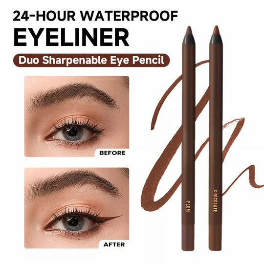 🎁Limited Price:$9.99- Buy 1 Get 1 Free🔥-🌟24 HR Waterproof Eyeliner Duo Sharpenable Eye Pencil