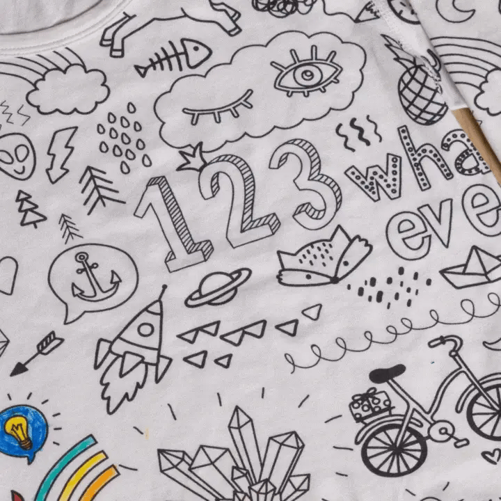 💥Hot Sale - 50%OFF🎁🎨DIY Cartoon Colorable Pajamas for Kids
