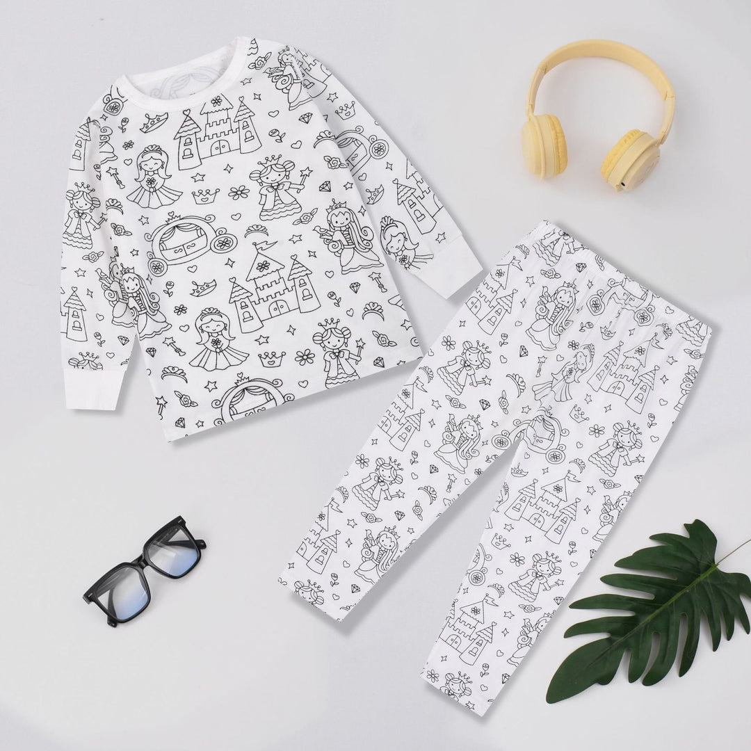💥Hot Sale - 50%OFF🎁🎨DIY Cartoon Colorable Pajamas for Kids