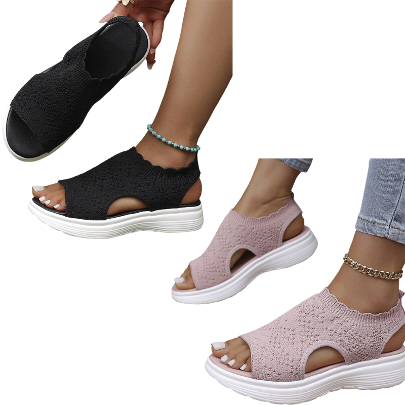⏳Time-Limited Special⏰Women's Breathable Knit Platform Sandals
