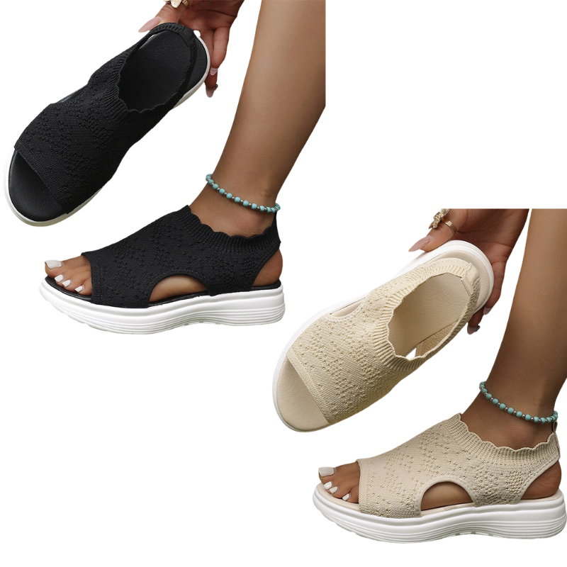 ⏳Time-Limited Special⏰Women's Breathable Knit Platform Sandals