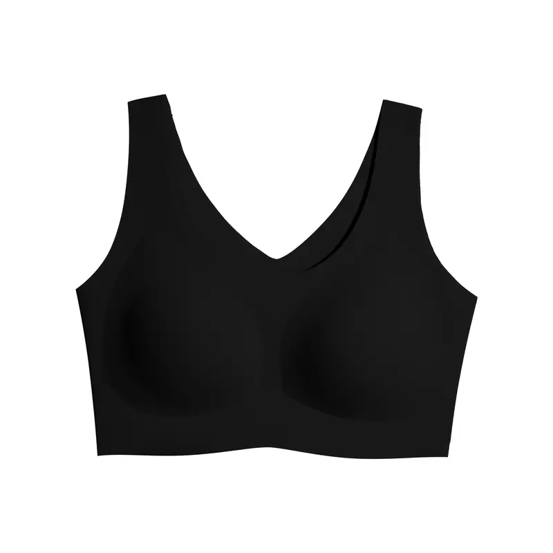 ubras Seamless Bras for Women Full Coverage Wireless Bralette Widen Straps Side Comfortable Breathable Smooth Pull On Bras Smart Size Fabric Stretchy Minimalist Basic Nude Lightweight Womenswear Soft Everyday Bra