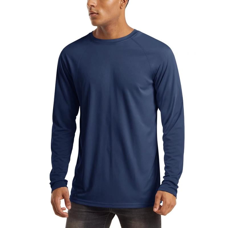 🏆70K+ Sold⚡ Men’s UPF 50+ Long Sleeve Performance Shirt – Quick Dry, Lightweight & Breathable