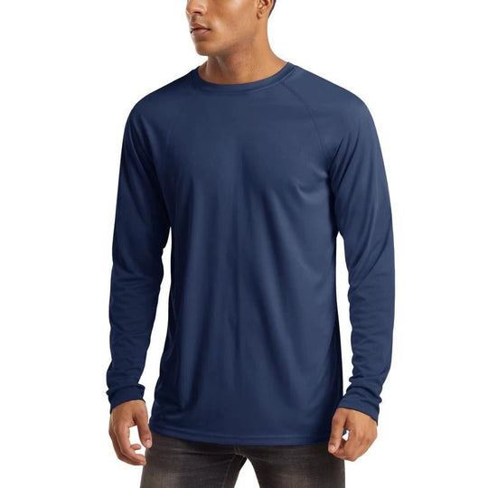 🏆70K+ Sold⚡ Men’s UPF 50+ Long Sleeve Performance Shirt – Quick Dry, Lightweight & Breathable