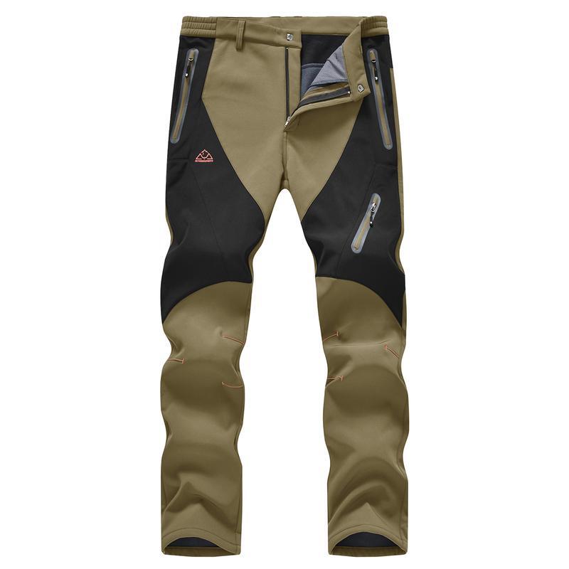 🏆LAST DAY SALE 50% OFF!!🔥Men's Waterproof Winter Trousers with Fleece Lining Cargo Pants