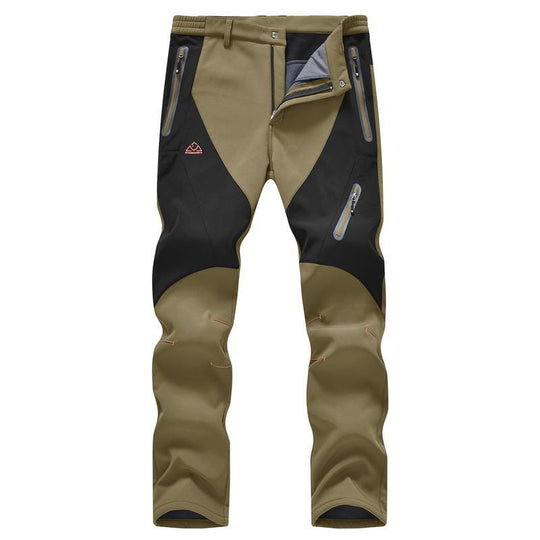 🏆LAST DAY SALE 50% OFF!!🔥Men's Waterproof Winter Trousers with Fleece Lining Cargo Pants