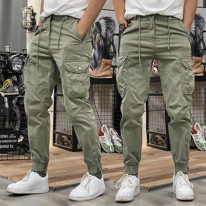 👖Men's Multi-Pockets Drawstring Elastic Waist Cargo Pants & 60% OFF 🔥🔥