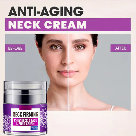 Neck & Chest Firming Cream - Hydrating Moisturizer for Fine Lines, Visibly Smooths Skin with Sodium Hyaluronate, 50g