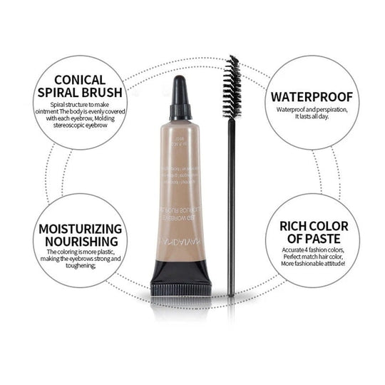 💕 Last Day Buy 1 Get 1 Free 💕Long-lasting Waterproof Smudge-proof Liquid Eyebrow Gel/Tint(With Free Brush)