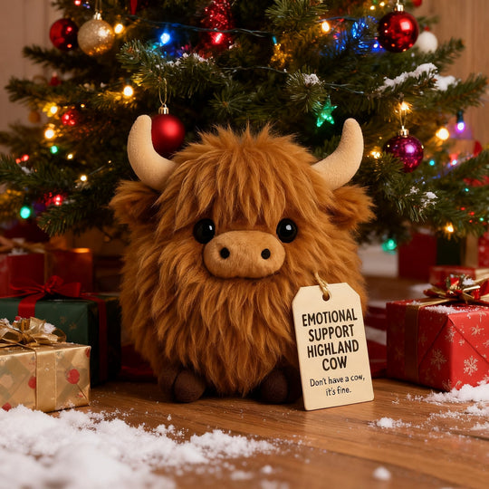 🎅Christmas Sale 40% OFF!!🎄20K+ SOLD! 🎁✨Emotional Support Highland Cow Plush🐮