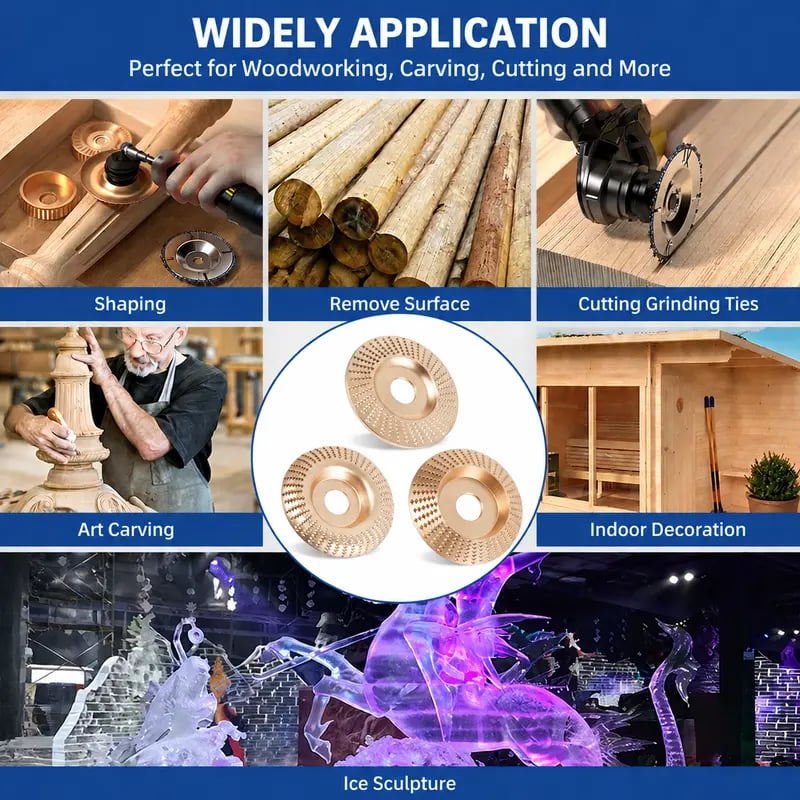 🏆Wood Carving Sanding Discs 🛠️Durable & Precision-Grit • Safe, Long-Lasting 🔒