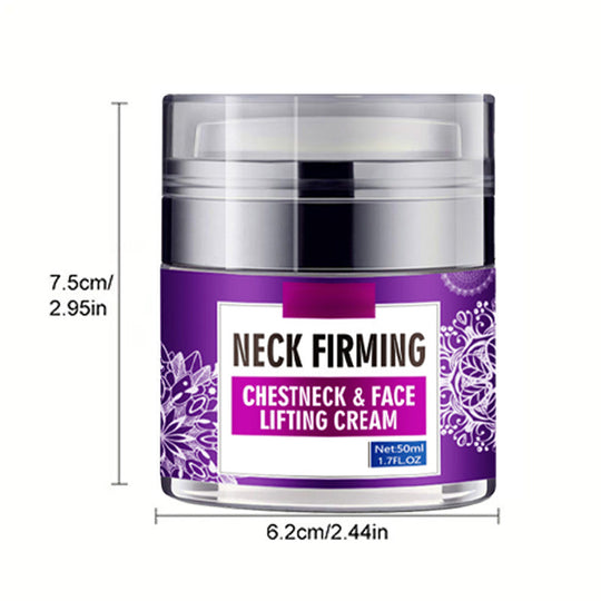 Neck & Chest Firming Cream - Hydrating Moisturizer for Fine Lines, Visibly Smooths Skin with Sodium Hyaluronate, 50g