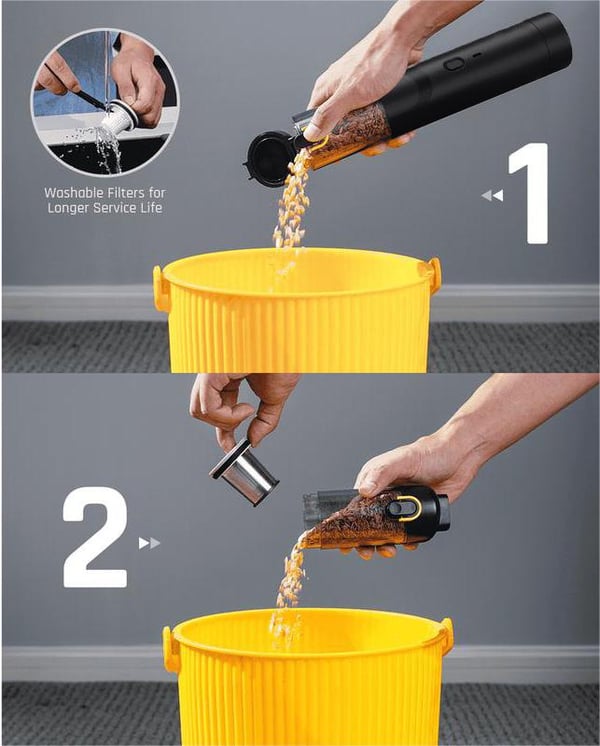 💖2025 Hot Sale💖 Slim V8 Mate trådløs bilstøvsuger med høy effekt 12000 Pa/30AW