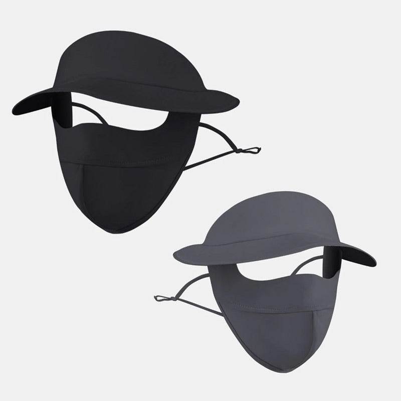 🔥Cumpără 1 Primești 1 Gratuit🔥Pălărie de protecție solară din mătase mată pentru față întreagă