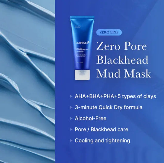 Zero Pore Blackhead Mud Mask | 3 min mud mask | pore care | Strong Blackhead Absorption