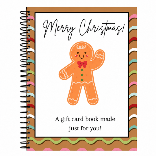 🎅Christmas Gift Card Booklet 👍DIY Spiral-Bound Christmas Gift Card Holder Book