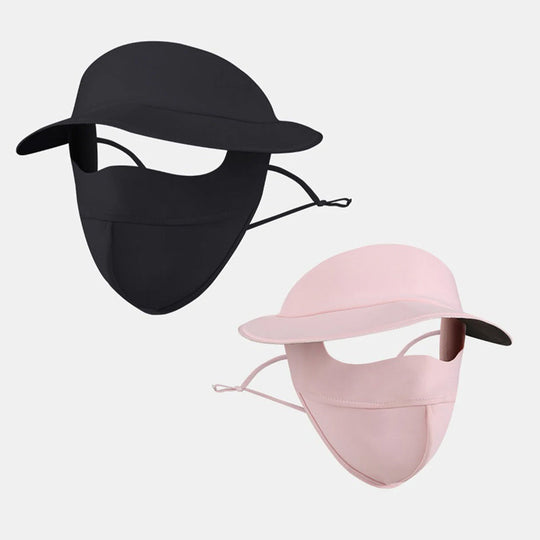 🔥Cumpără 1 Primești 1 Gratuit🔥Pălărie de protecție solară din mătase mată pentru față întreagă
