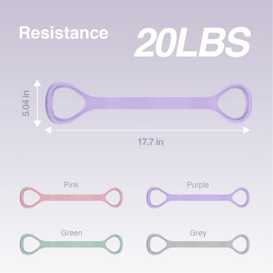 Fíor 8 Bandaí Friotaíochta – Bandaí Aclaíochta Silicone do Mhná