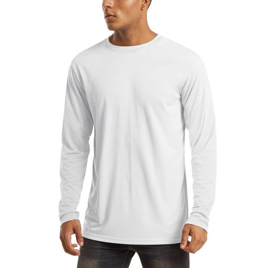 🏆70K+ Sold⚡ Men’s UPF 50+ Long Sleeve Performance Shirt – Quick Dry, Lightweight & Breathable