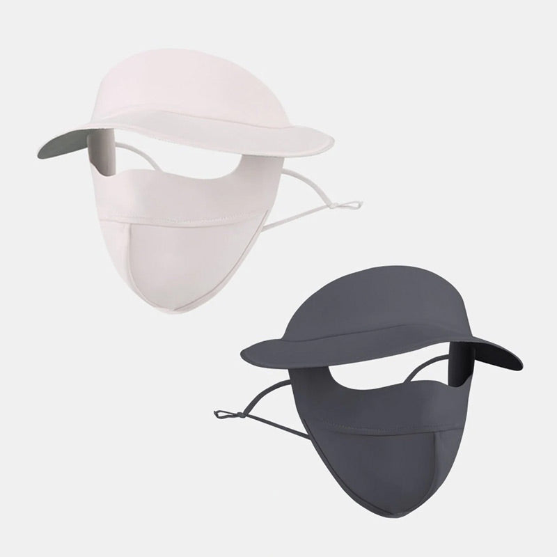 🔥Cumpără 1 Primești 1 Gratuit🔥Pălărie de protecție solară din mătase mată pentru față întreagă