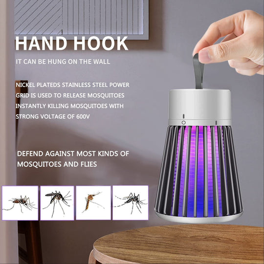 🦟USB/Rechargeable Portable Mosquito & Fly Trap Lamp for Indoor & Outdoor