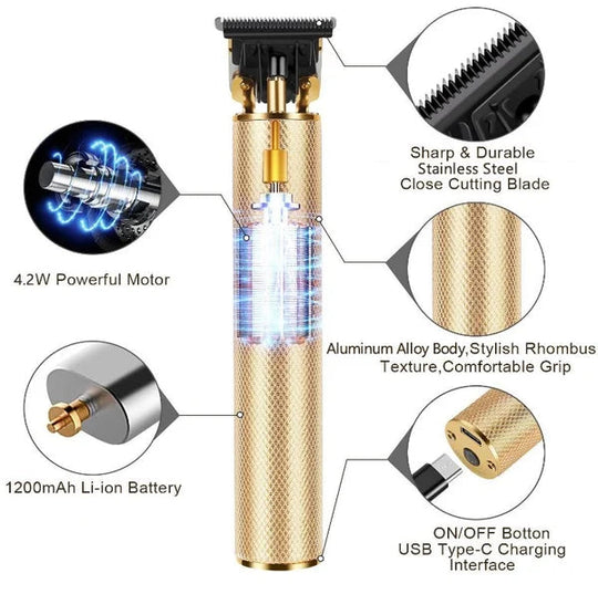 Cordless Zero Gapped Trimmer Hair clipper