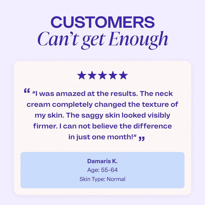 [GOPure službeno] Krema za vrat za zatezanje & Krema za učvršćivanje kože lica i tijela, kozmetičko sredstvo - klinički dokazano, sigurno & Čisto, Preporučeno od strane dermatologa, Nije testirano na životinjama