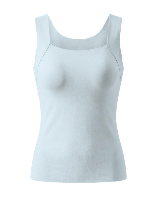 The Built-In Bra Tank light blue
