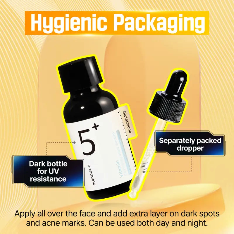 [magazin oficial numbuzin] Ser nr.5 | Ser concentrat de vitamine | Acid tranexamic 4%, niacinamidă 5%, glutation, vitamina C | Hiperpigmentare | 1,01 fl. oz.