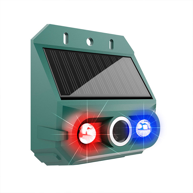 Solar Powered Animal Repeller – Ultrasonic + flashing light. Weatherproof, 24/7 protection. Keep pests away naturally. 🏡💚