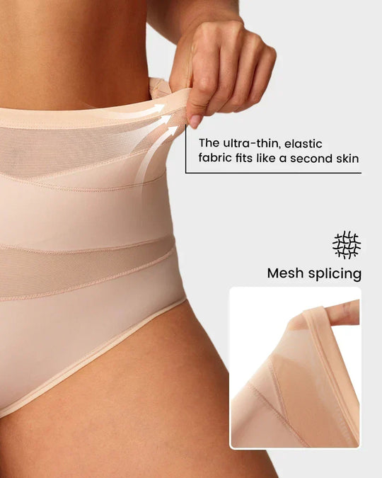 ✨Plus-Size High-Waist Cross Tummy Control Panties