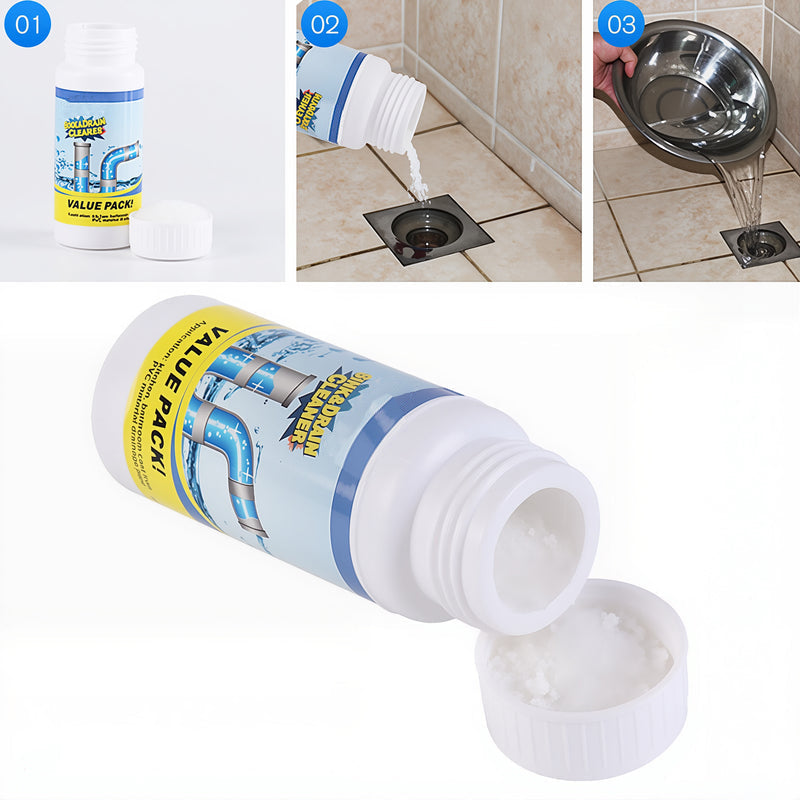 🏖️Summer Cool Deal: 40% OFF!!👍🎉Pipe-Clearing Foaming Powder – Fast-Acting Drain Unclogger & Deodorizer