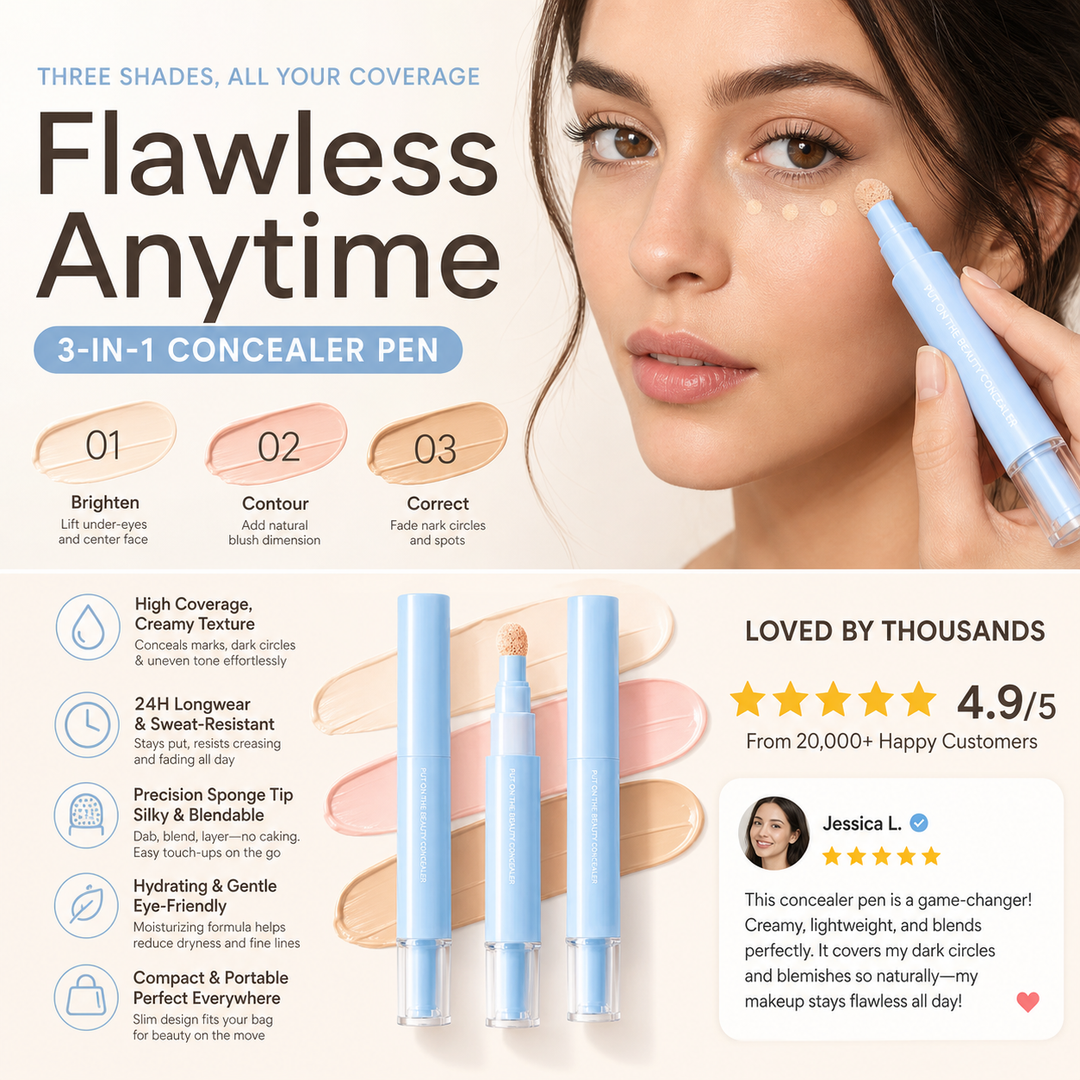 🖤 Black Friday Early Access: 50% OFF 🖤Multipurpose Concealer & Foundation Eye Concealer -👍24-hour Long-lasting
