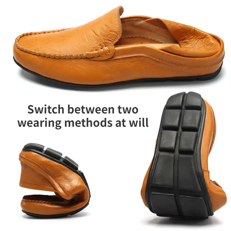 👞 60% OFF!&FERR SHIPPING!✈️✨ 2026 Men's Genuine Leather Driving Loafers – Comfortable Slip-On Casual Shoes for Everyday Wear
