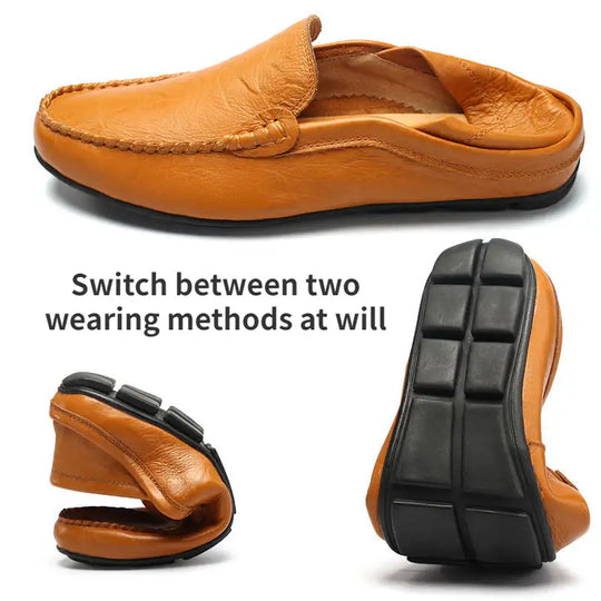👞 60% OFF!&FERR SHIPPING!✈️✨ 2026 Men's Genuine Leather Driving Loafers – Comfortable Slip-On Casual Shoes for Everyday Wear
