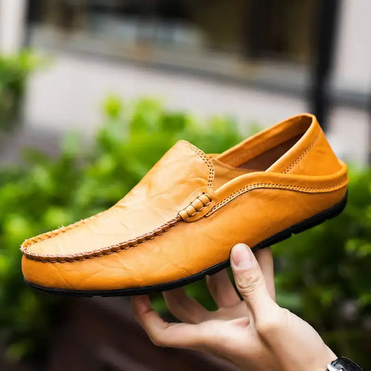 👞 60% OFF!&FERR SHIPPING!✈️✨ 2026 Men's Genuine Leather Driving Loafers – Comfortable Slip-On Casual Shoes for Everyday Wear