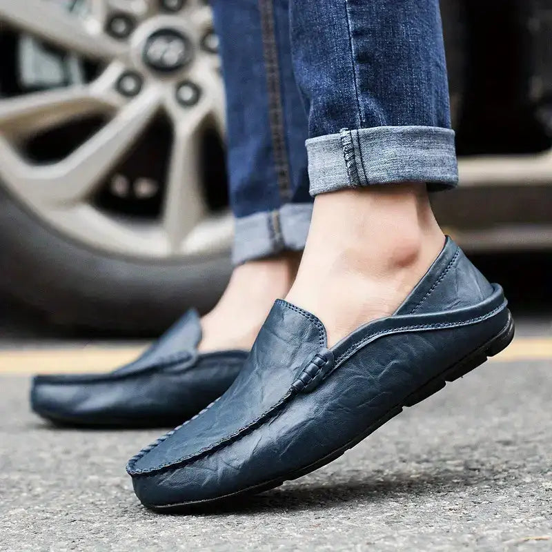 👞 60% OFF!&FERR SHIPPING!✈️✨ 2026 Men's Genuine Leather Driving Loafers – Comfortable Slip-On Casual Shoes for Everyday Wear