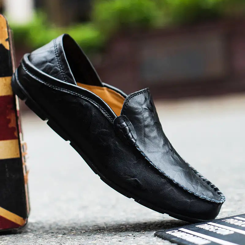 👞 60% OFF!&FERR SHIPPING!✈️✨ 2026 Men's Genuine Leather Driving Loafers – Comfortable Slip-On Casual Shoes for Everyday Wear