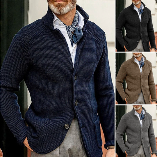 Chaqueta de peto de punto elegante para homes (novo)