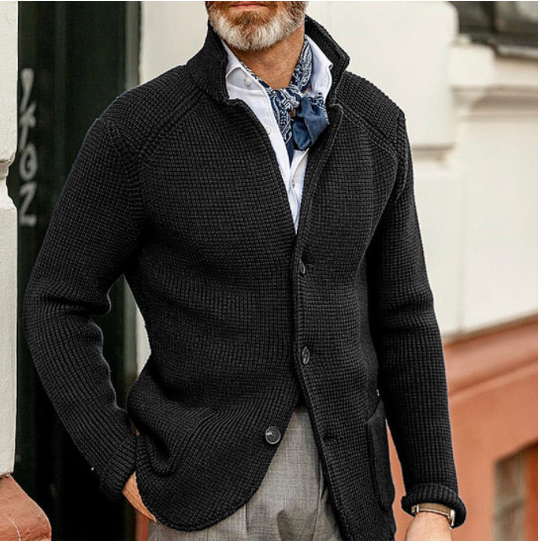 Chaqueta de peto de punto elegante para homes (novo)